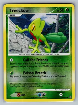 Treecko Stormfront #79/100 Common,Reverse Holo Pokemon Card - Image 1