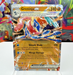 Pokemon TCG Greninja EX Twilight Masquerade Holo Double Rare Card 106/167 CLEAN - Image 1