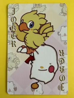 Moogle Chocobo Warrior of Light Final Fantasy 35th Playing Poker Card Japanese b - Image 1