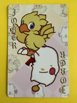 Moogle Chocobo Warrior of Light Final Fantasy 35th Playing Poker Card Japanese b - Image 2