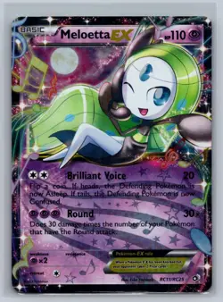 Meloetta EX RC11/RC25 Holo Radiant Collection Pokemon Card Holo MP - Image 1