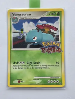 Venusaur lv.56 - 2009 Pokemon Rumble Holo Promo Card #1/16 Excellent condition. - Image 4