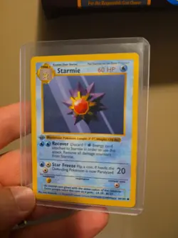 Starmie Pokemon Card WOTC 1st Edition Base Set Shadowless 64/102 LP - Image 3