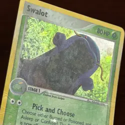 Swalot 11/100 Holo Rare EX Crystal Guardians Pokemon Card DMG - Image 3