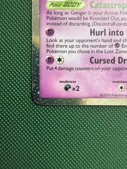 2010 Gengar (Prime) 94/102 Triumphant Holo Pokemon Trading Card - Image 3