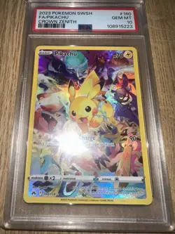 PSA 10 Gem Mint Pikachu 2023 Crown Zenith 160/159 Secret Rare Card - Image 2