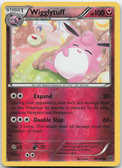 Wigglytuff 66/124 Reverse Holo Fates Collide Pokemon Card NM - Image 1