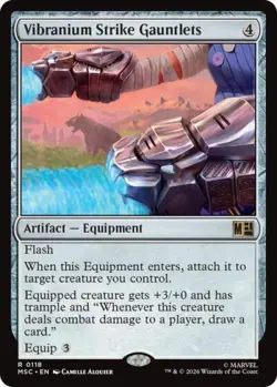 ~ Vibranium Strike Gauntlets ~ NM ~ Commander: Marvel Super Heroes ~ MTG ~ - Image 1