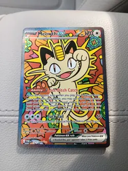 Meowth EX SIR Full Art Holo Rare Pokemon TCG Card 121/088 Perfect Order - Image 1