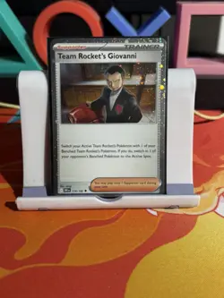 Team Rocket's Giovanni 174/182 - Destined Rivals - Cosmos Holo Pokemon Card - Image 1