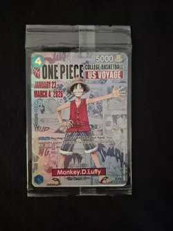 Monkey.D.Luffy (055) (College Basketball US Voyage) P-055 One Piece Promo Card. - Image 3