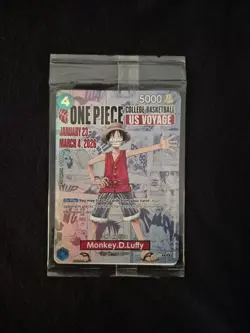 Monkey.D.Luffy (055) (College Basketball US Voyage) P-055 One Piece Promo Card. - Image 5
