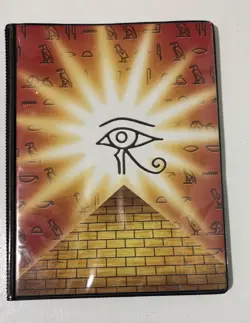 Vintage Konami Yu-Gi-Oh! Egyptian 20 Page Card Binder Trading Card TCG - Image 1