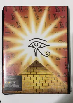 Vintage Konami Yu-Gi-Oh! Egyptian 20 Page Card Binder Trading Card TCG - Image 2