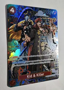 One Piece Card Game TCG- Kid and Killer EB01-003 RARE Alternate Art #EB01-003 - Image 2