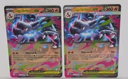 Pokemon TCG Mega Charizard x EX 13/094 Phantasmal Flames NM Holo X2 card playset - Image 1