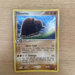 Piloswine 13/109 Pokemon EX Team Rocket Returns Trading Card Holo Rare 2004 - Image 1