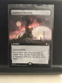Darksteel Monolith (Extended Art) Commander Masters Regular - Image 1
