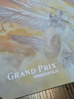 Rare MTG Grand Prix Minneapolis 2018 - TCG Event Promo Playmat Resplendent Angel - Image 4