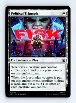 Political Triumph (Foil) 0031 (U) MTG Marvel Super Heroes (MSH) - Image 1