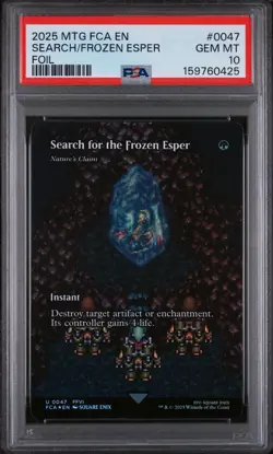 FINAL FANTASY: Through the Ages #47 Search for the Frozen Esper Foil PSA 10 - Image 1