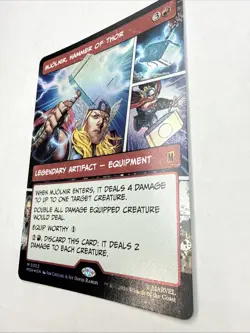 Mjolnir, Hammer of Thor (Borderless) (0303) Marvel Super Heroes Foil NM - Image 3