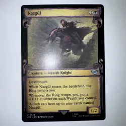 MTG Lord Of The Rings Nazgul Showcase #728 NM - Image 1
