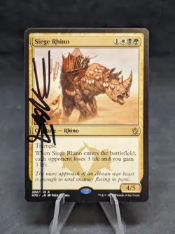 Siege Rhino | MTG Magic Khans of Tarkir | Artist Signed | NM | B - Image 1