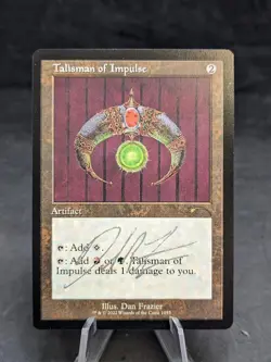 Talisman of Impulse | MTG Magic Secret Lair | Artist Signed | NM - Image 1