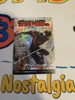 Foil Miles Morales 0234 (Borderless) Marvel's Spider-Man MTG Magic The Gathering - Image 1