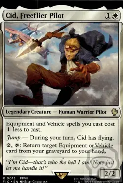 Cid, Freeflier Pilot 13 R Commander: FINAL FANTASY Magic: The Gathering NM/M - Image 3