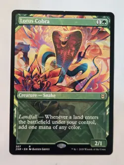 MTG Lotus Cobra Zendikar Rising 307 Regular Rare MP - Image 2