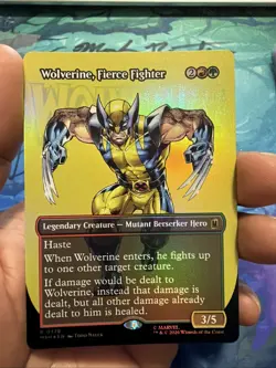 Wolverine, Fierce Fighter (Borderless) Marvel Super Heroes Foil - Image 1