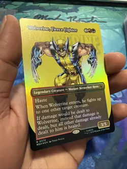 Wolverine, Fierce Fighter (Borderless) Marvel Super Heroes Foil - Image 2