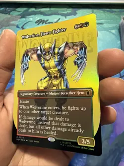 Wolverine, Fierce Fighter (Borderless) Marvel Super Heroes Foil - Image 3