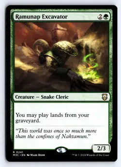 Ramunap Excavator 241 Rare Commander: Modern Horizons 3 Magic: The Gathering NM - Image 1