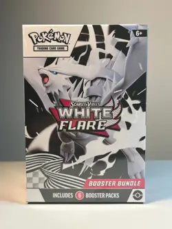 Pokemon White Flare Booster Bundle Factory Sealed 6 Booster Packs SV White Flare - Image 1