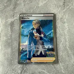 Pokemon TCG Blanche Trainer Pokemon Go SWSH 227 Black Star Promo Full Art Holo - Image 1