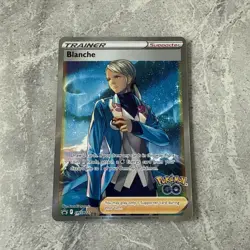 Pokemon TCG Blanche Trainer Pokemon Go SWSH 227 Black Star Promo Full Art Holo - Image 3