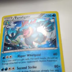 Pokemon TCG Feraligatr Phantom Forces 17/119 Exclusive Cosmos Holo Rare LP - Image 3