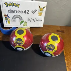 Pokemon TCG Pokeball Tins L25 Lot of 2 SEALED NEW 6 Booster Packs - Image 1