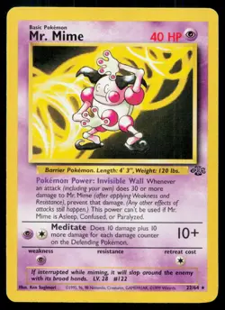 Mr. Mime 22/64 R Jungle Pokemon Unlimited MP - Image 1