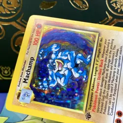 Pokemon TCG WOTC Base Set 1st Edition Machamp 8/102 Holo Rare NM - Image 4