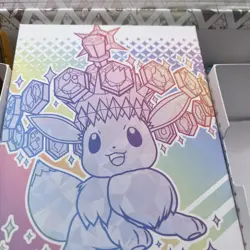 Prismatic Evo SPC Contents! Deckbox, Sleeves, Playmat, Eevee pouch. NO PACKS - Image 5