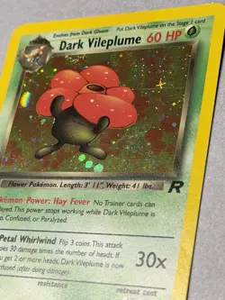Pokemon TCG 1st Edition Dark VIleplume 13/82 Team Rocket Holo 2000 - Image 4
