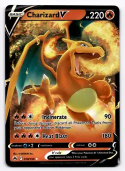 Charizard V Crown Zenith - Pokemon NM 018/159 - Image 1