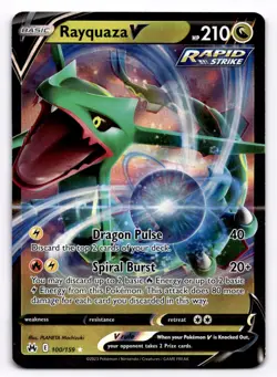 Rayquaza V Crown Zenith - Pokemon NM 100/159 - Image 1