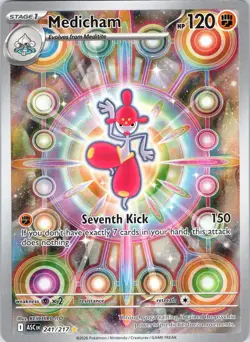 Medicham 241/217 Illustration Rare Ascended Heroes Pokemon Holo Near Mint - Image 1