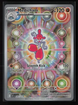 Medicham 241/217 Illustration Rare Ascended Heroes Pokemon Holo - Image 1