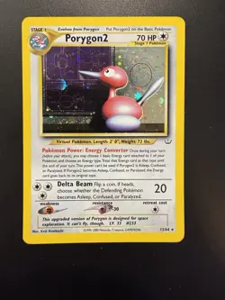 Pokemon TCG Porygon2 Neo Revelation 12/64 Holo Unlimited Holo Rare - Image 1